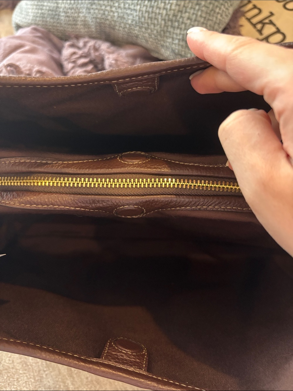 Coach Erin Shoulder Bag in Dark Brown - Picture 4 of 7